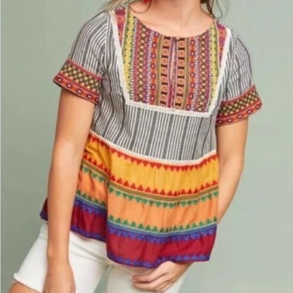 Anthropologie Akemi & Kin Tarapoto Top